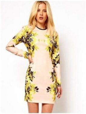 ASOS Lace Yellow Dress